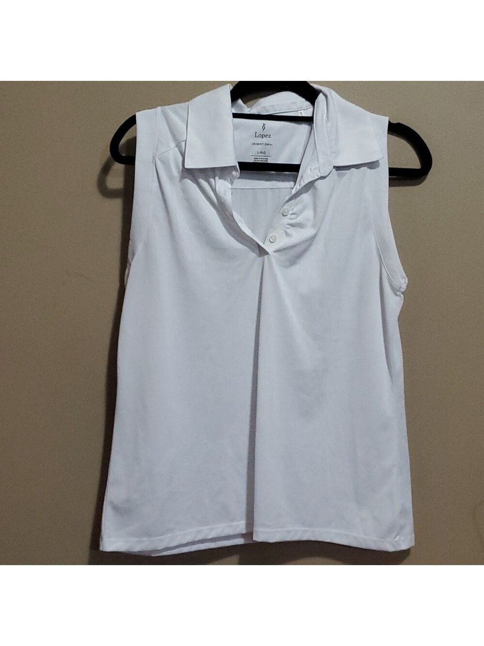 Lopez desert dri golf shirt size large